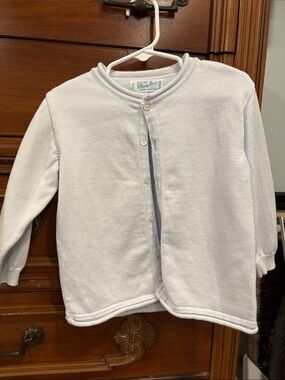 Feltman brothers Pale Blue Button-Front Baby Cardigan